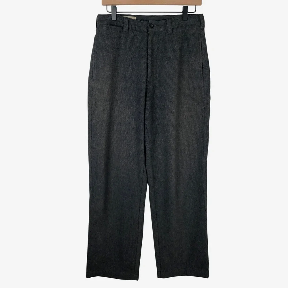 VTG BANANA REPUBLIC Original Classics Wool Blend Trousers Men's 29R Gray Flat